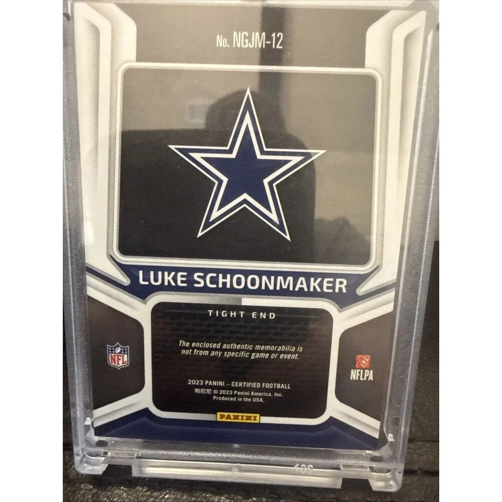2023 Certified Luke Schoonmaker New Generation Rookie Jersey Patch Cowboys /399